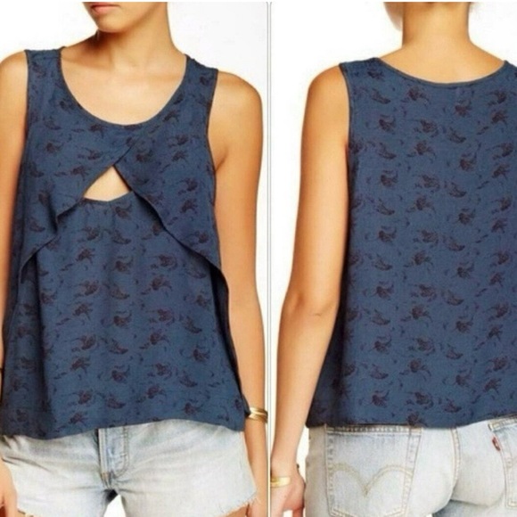 Free People Tops - Free People • Indigo Combo Tank